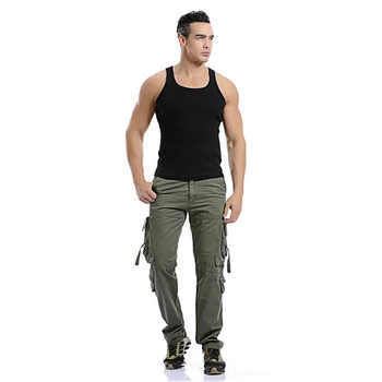 Naujas Vyrų Krovinių Pants Plus Size 28-42 Karšto Pardavimo Karinės Kelnės Prekės Ženklo Drabužius Atsitiktinis Pantalon Homme Krovinių Kelnės Vyrams, 6 Spalvų