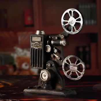 2020 Naujas Nostalgišką Retro Kino Projektoriaus Modelis Rekvizitai Kūrybinės Kino Fotografavimo Apdailos Dervos Amatai