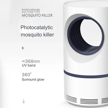 USB Photocatalyst Uodų Žudikas UV Lempa, Elektrinis Vabzdžių Insekticidas Šeimos Kambarį Kenkėjų Kontrolės