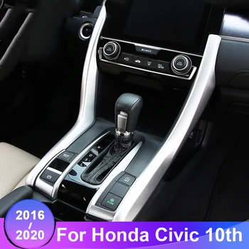 Anglies Pluošto Pavarų dėžė Skydelio Dangtelį Prietaisų Skydelis, Vidinės Pavaros Pusėje Liejimo Padengti Apdaila LHD Honda Civic 10 2016-2019 2020 m.