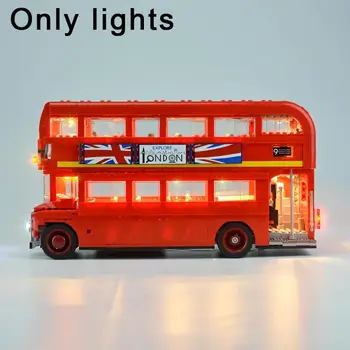 LED Šviesos Rinkinys Lego 10258 Londono Autobusų Statybinės Plytos Vaikams 