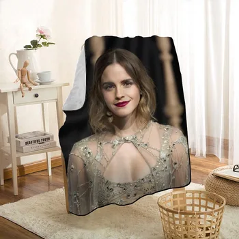 Naujas Atvykimo Emma Watson Antklodės Spausdinimo Minkšta Antklodė Mesti Namų/Sofa/Patalynė Nešiojamų Suaugusiųjų Kelionės Padengti Antklodė