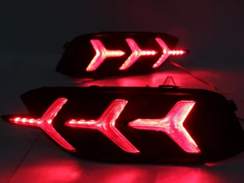 1Pair Honda Civic 2016 2017 2018 2019 LED DRL Galinis Bamperis užpakalinis žibintas priešrūkinis žibintas Stabdžių Žibintai posūkio žibintas DRL reflektorius