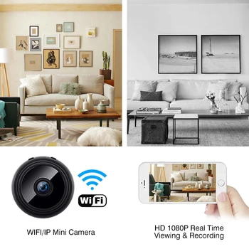 A9 Mini Kamera, Wi-fi, Kamera, Lauko Night Versija Mikro Vaizdo Stebėjimo Diktofonas Belaidžio HD IP vaizdo Kamera, Mini Kameros