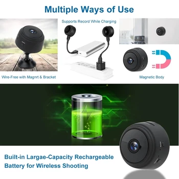 A9 Mini Kamera, Wi-fi, Kamera, Lauko Night Versija Mikro Vaizdo Stebėjimo Diktofonas Belaidžio HD IP vaizdo Kamera, Mini Kameros