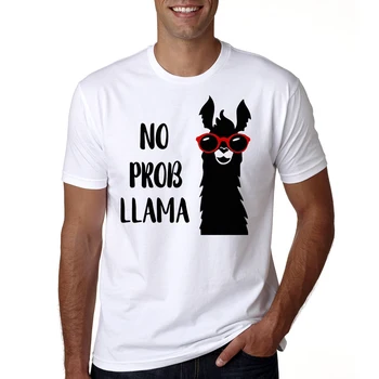 2018 Mens Lama Marškinėlius trumpomis Rankovėmis Atsitiktinis Vyrų Lama T-shirt Vasaros Cool Nr. Dramos Lama T Shirts Animacinių filmų Lama Viršūnes Tees