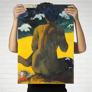 Namo Apdaila Spausdinti Drobė Menas Sienos Nuotraukas Plakatas Drobės Spaudiniai Paveikslų prancūzijos Paul Gauguin Moteris Paplūdimyje