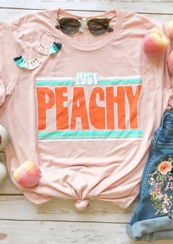 Mados Moterų Mielas Trumpas Rankovės marškinėliai Tiesiog kaip Persikas Laišką, Print T-Shirt 2018 Atsitiktinis Moterų Harajuku t shirt Ladies Viršūnes Teee
