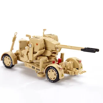 Geriausiai parduodamas 1:35 dvigubas vamzdelis pradėti ginklą karinės lydinio modelis,modeliavimas die-casting vaikų žaislas modelio automobilių,nemokamas pristatymas