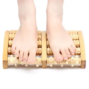 Mediniai Foot Massager Aukštos Kokybės Mediniai Penkių Eilės Stresą Malšinančių Gydymo Atpalaiduojantis Masažas Roller Sveikatos Masažas priežiūros Priemonė