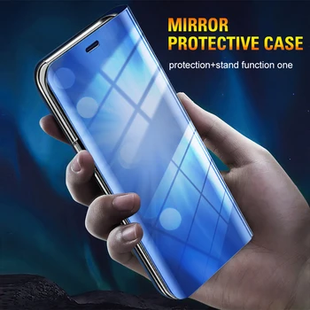 Smart Veidrodis, Flip Case For Iphone 12 Pro Max Aifone Aifon 12 Mini 5.4 6.1 6.7 colių Magnetinis Stendas Galinį Dangtelį Telefono Coque Fundas