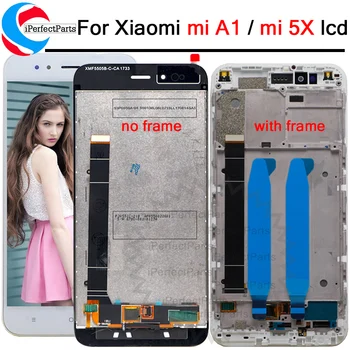 Už Xiaomi Mi A1 MiA1 LCD ekranu+Touch ekranas skaitmeninis keitiklis su rėmu 1920*1080 5.5