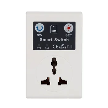 Profesinės 220V Telefono RC Belaidžio Nuotolinio Valdymo Smart Switch GSM Lizdo Elektros Kištuką Namuose Buitinio Prietaiso ES Plug
