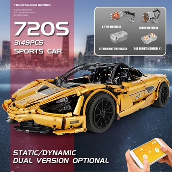 Yeshin 13145 įrangos pardavimas, biuro įrangos Serijos Lenktynių Automobilių APP RC Modelio Kūrimo Bloko Galia McLaren P1 Motorinių Funkcijų Žaislas 720S suderinama Žaislas