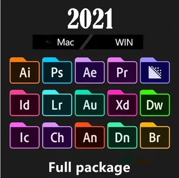 [Naujausi] Adobe CC - 2021 Laimėti 10 / Mac - Photoshop, Illustrator, After Effects, Premiere Pro, InDesign, Lightroom..