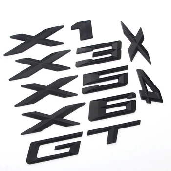 Automobilių logotipą, galiniai ženklelis lipdukas lipdukas X1 X3 X4 X5 X6 GT priedų formos 3D 