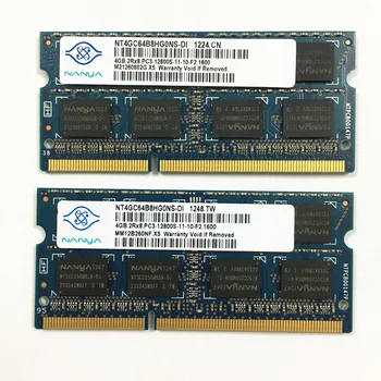 Nanya Ram DDR3 4GB 1 600mhz 4GB 2RX8 PC3-12800S lapptop atmintis
