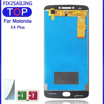 LCD E4 Plius Motorola Moto E4 Plius XT1770 XT1773 XT1771 XT1772 Darbo LCD Ekranas Jutiklinis Ekranas skaitmeninis keitiklis Asamblėja