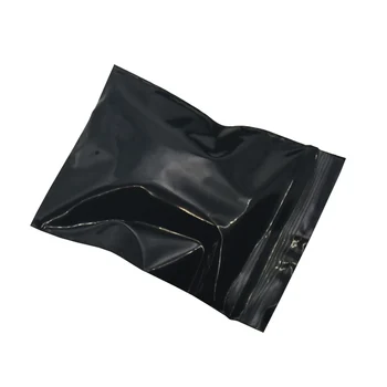 DHL Didmeninė Mini Ziplock Juodo Plastiko Maišą Reclosable Zip-Lock Maišą, Savarankiškai Antspaudas PE Plastiko Užtrauktuką Paketas Krepšys 4*5cm(1.6