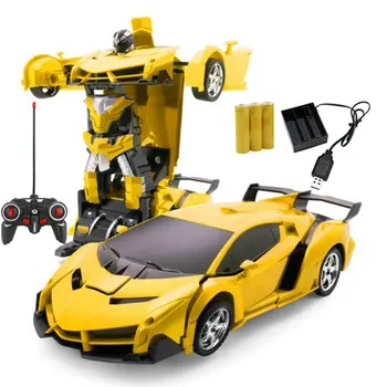 Automobilių Transformacijos Robotai Sporto Transporto priemonės Modelio, Robotai Žaislai, Belaidžio Įkrovimo Kietas Deformacijos Automobilių Su Akumuliatorių RC Modelis Žaislas
