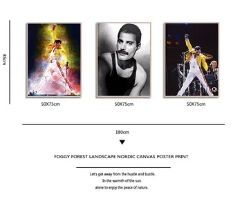 Freddie Mercury Bohemijos Roko Muzikos Žvaigždžių Plakatų Ir Grafikos Paveikslai Tapyba Sienos Menas Nuotraukas Dekoratyvinis Namų Dekoro Cuadros