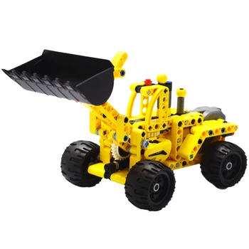 Cada Traukti Atgal, Automobilių Pakrovimo Kranas Modelis Blokai Technikos Inžinerijos Sunkvežimių Plytų Švietimo Žaislai Vaikams