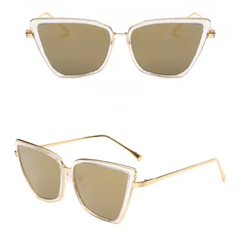 FENCHI akiniai nuo saulės moterims, katės akis, negabaritinių retro saulės akiniai atspalvių moterų Oculos Feminino zonnebril dames