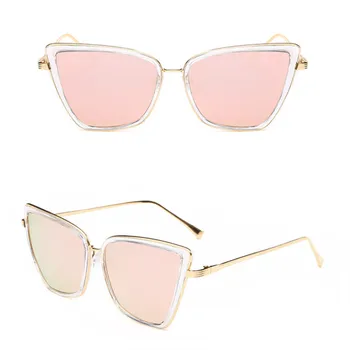 FENCHI akiniai nuo saulės moterims, katės akis, negabaritinių retro saulės akiniai atspalvių moterų Oculos Feminino zonnebril dames