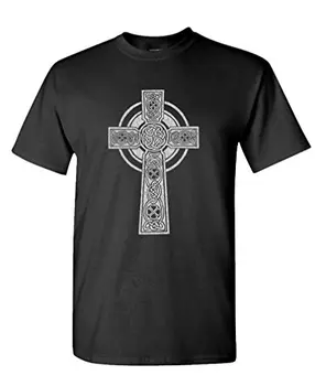 T-Shirt Vyrams Aukštos Kokybės Žmogui Geriau Tee Marškinėliai - Keltų Kryžius - Vyrai Medvilnės, T-Marškinėliai, Palaidinukė