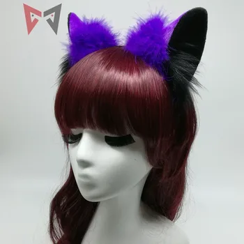 MMGG Helovinas fox ausis meška ausis hairband apdangalai, aukštos kokybės Dirbtinės užsakymą