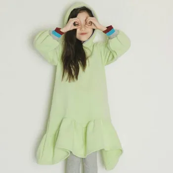 2019 naujas plus Aksomo tirštėti merginos žiemos dress mados atsitiktinis kūdikis mergaitės asmenybės vaikams žiemos suknelė mergaitėms,#8197