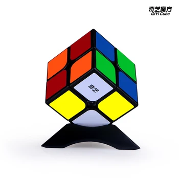 Originalus QiYi Qidi S 2x2 magija greitis kubo Stickerless juoda Konkurenciją puzzle kubeliai švietimo žaislai