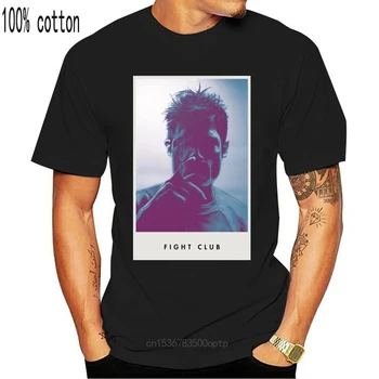 Tyler Durden T-Shirt Kovos Klubas Retro Kino Tee Kultas Brad Pitt Filmo Viršūnes Tee Marškinėliai