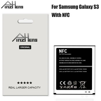 PINZHENG EB-L1G6LLU Baterijos Samsung Galaxy S3 Baterija i9300 i9305 i747 i535 L710 T999 Pakeitimo Baterijas Su NFC