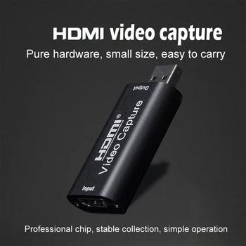 Nešiojamų HDMI USB; Garso ir Vaizdo įrašymo plokščių 1080p USB2.0 Aukštos raiškos Įsigijimo, Gyvas Transliavimas