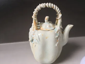 Kinijos seno porceliano Žalia crackle įstiklintas porceliano puodą