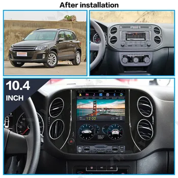 DSP Carplay vertikalus Tesla ekranas Android 9.0 Automobilio Multimedijos Grotuvo Audi/VW Tiguan 2010-2016 GPS Radijas stereo headunit