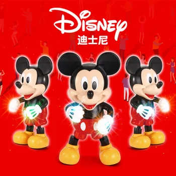 Disney Didelis Dydis Žaislas 28cm Mickey Veiksmų Skaičius, Sūpynės, Šokių, Šviesos, Muzikos Mickey Modelis Lėlės, Žaislai, Gimtadienio Dovana Vaikams