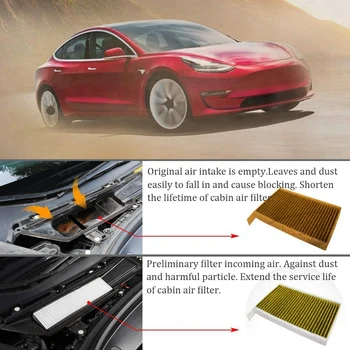 Automobilių oro kondicionavimo sistema įsiurbimo filtras, Tesla Modelis 3