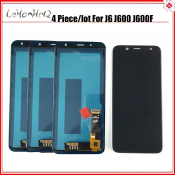 4 Gabalas/daug J600 Geležies lapas LCD Samsung Galaxy J6 2018 J600 J600F J600G LCD Ekranas Jutiklinis ekranas skaitmeninis keitiklis Asamblėja