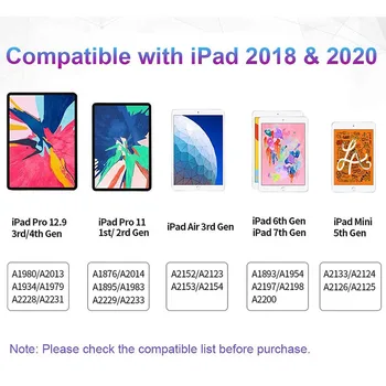 IPad Pieštukas su Palmių Atmetimo,Aktyvus Stylus Pen for Apple Pieštuku 2 1 iPad Pro 11 12.9 2020 m. 2018 m. 2019 m. 6-asis, 7-Gen lietimo rašiklis
