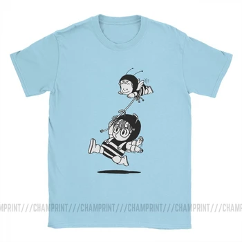 Arale Gachan Bitės T-Marškinėliai Vyrams, Dr Nuosmukio Torijama Anime, Manga 90s Mielas Robotas 80s Medvilnės Trišakiai Trumpi Rankovėmis Marškinėliai Plius Dydis