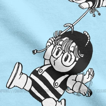 Arale Gachan Bitės T-Marškinėliai Vyrams, Dr Nuosmukio Torijama Anime, Manga 90s Mielas Robotas 80s Medvilnės Trišakiai Trumpi Rankovėmis Marškinėliai Plius Dydis