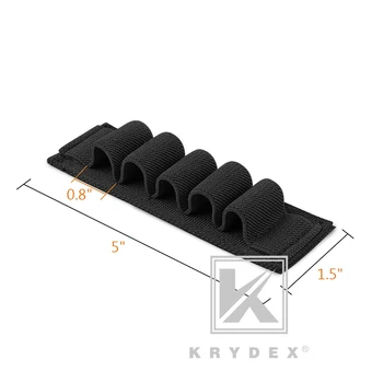 KRYDEX Už Chemlight Baterija Elastinga Saugojimo Turėtojas 5 Skylių Kulka Korpuso Dėklas Pen Hook & Loop Light Stick Elastinga Saugojimo Skydelis