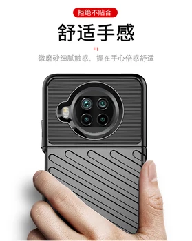 Tvirtas Pluoštas, Skydas Padengti Xiaomi Mi 10T Lite 5G Atveju antidetonaciniai Pilnas draudimas Atveju Xiaomi Mi 10T Lite Atveju Mi 10T Lite