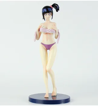 23cm Naruto Hinata Hyuga Anime Pav Žaislai, Seksuali Mergina, Pirtis PVC Veiksmų Skaičius, Žaislai Uzumaki Naruto Pav Žaislai, Lėlės Modelio Dovana