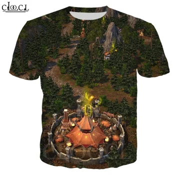 CLOOCL Klasikinis Žaidimas Heroes of Might & Magic Vasaros Naują 3D Print T-marškinėliai Vyrams trumpomis Rankovėmis Harajuku Hip-Hop Palaidinukė