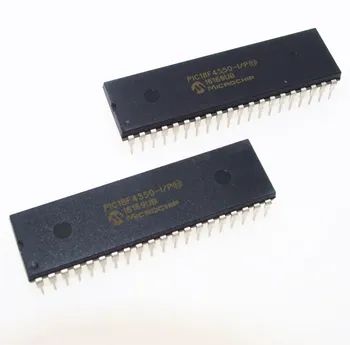 PIC18F4550-I/P PIC18F4550 18F4550 USB Microcontrollers DIP40 IC PIC MCU FLASH 16KX16 NAUJAS 1PCS