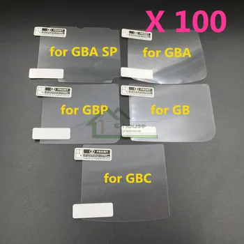 100 x LCD Ekrano Apsauginė Plėvelė GBA GBA SP GBC GBP už Gameboy Žaidimų Konsolės LCD Screen Protector Filmas