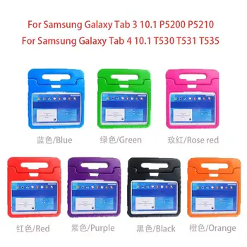 Case For Samsung Galaxy Tab 3 10.1 P5200 P5210 Tablečių Atveju Vaikai rankena Šoko Įrodymas Padengti Samsung SM T530 T531 T535 funda